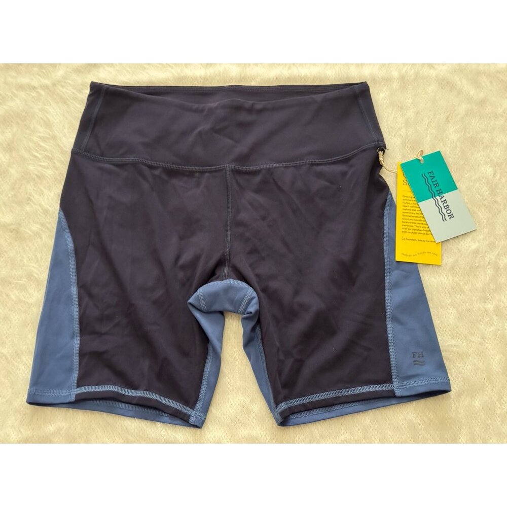 Fair Harbor Women’s Bayview Bike Shorts 7” - Navy - Medium - New With Tags